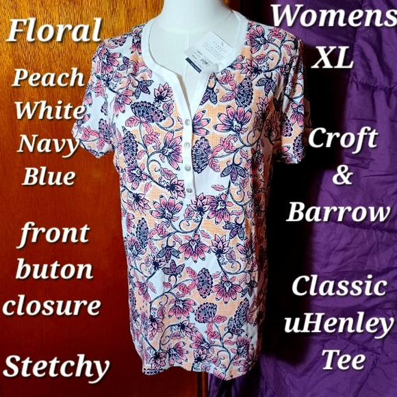 croft & barrow Tops - CROFT & BARROW Floral  print Women"s XL